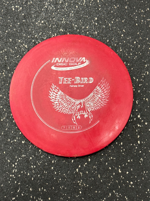 Vist Large View of Product Image Which is Used Innova DX TEE-BIRD Disc Golf Driver Red