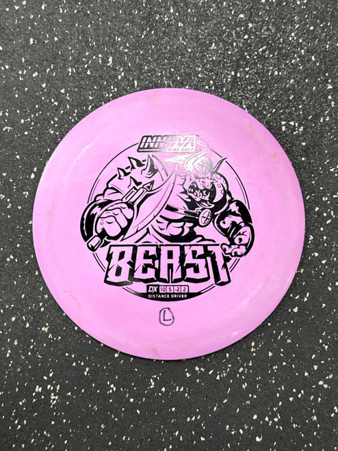 Vist Large View of Product Image Which is Used Innova DX BEAST Disc Golf Driver Purple