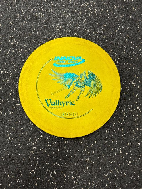 Vist Large View of Product Image Which is Used Innova DX VALKYRIE Disc Golf Driver Yellow