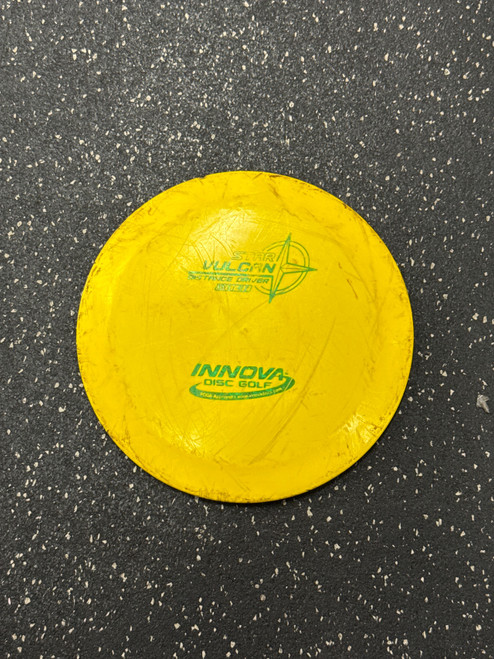 Vist Large View of Product Image Which is Used Innova STAR VULCAN Disc Golf Driver Yellow
