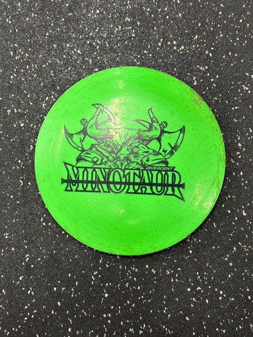 Vist Large View of Product Image Which is Used DIVERGENT MINOTAUR Disc Golf Driver Green