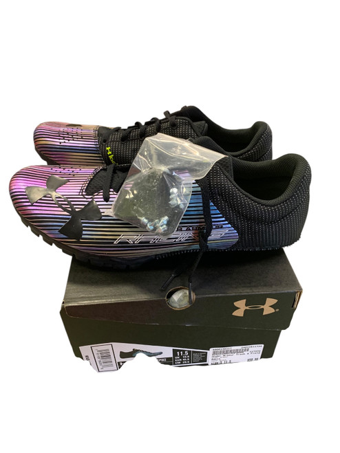 Vist Large View of Product Image Which is New Under Armour Track & Field Cleats Adult Black Senior 11.5