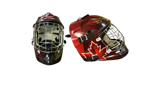 Vist Large View of Product Image Which is Used ROAD WARRIOR HELMET St Hcky Goalie Helmet Yth Red One Size