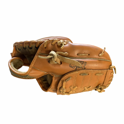 Vist Large View of Product Image Which is Used Wilson FIELDMASTER BB/SB Glove LH Throw Brown 10"