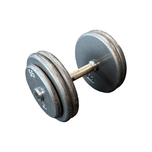 Vist Large View of Product Image Which is Used Hex Dumbbell (Each) 55 lb