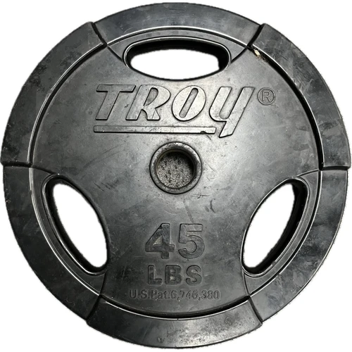 Vist Large View of Product Image Which is Used Troy Olympic Plate 45 lb
