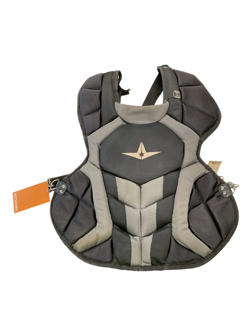Vist Large View of Product Image Which is Used All Star CPCC1216S7X Catchers Chest Protector Black Intermed