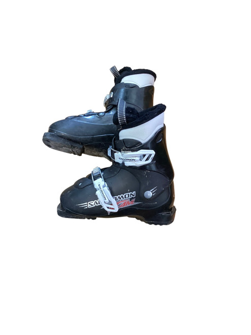Vist Large View of Product Image Which is Used Salomon TEAM Boys DH Ski Boot Black 210 MP - J02