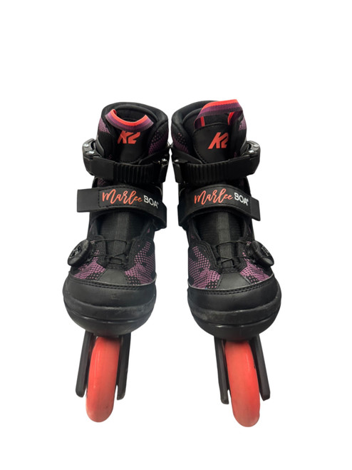 Vist Large View of Product Image Which is Used K2 MARLEE  BOA Junior Rec Fitness Skates Black Adjustable