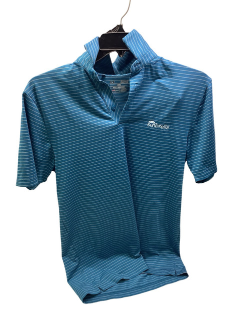 Vist Large View of Product Image Which is Used Under Armour SUNBRELLA HEATGEAR S.S. Golf Shirt M Teal SM