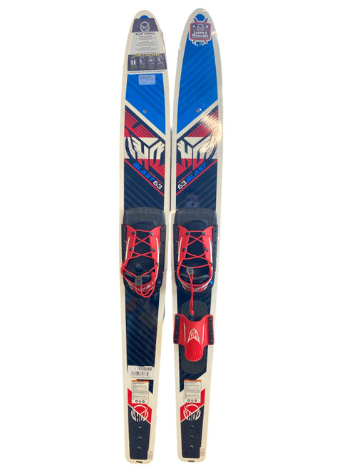 Vist Large View of Product Image Which is Used HO BLAST Pair of Skis White/Black/Red 63"