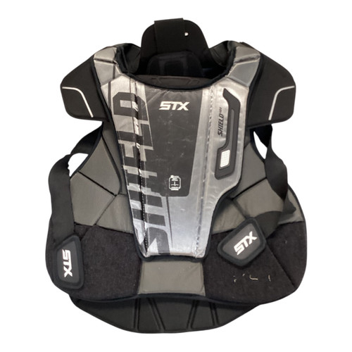 Vist Large View of Product Image Which is Used STX SHIELD 400 GOALIE ARMOR Lacrosse Shoulder Pads Black MD