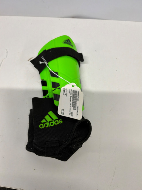 Vist Large View of Product Image Which is Used Adidas Soccer Shin Guards Junior Green LG