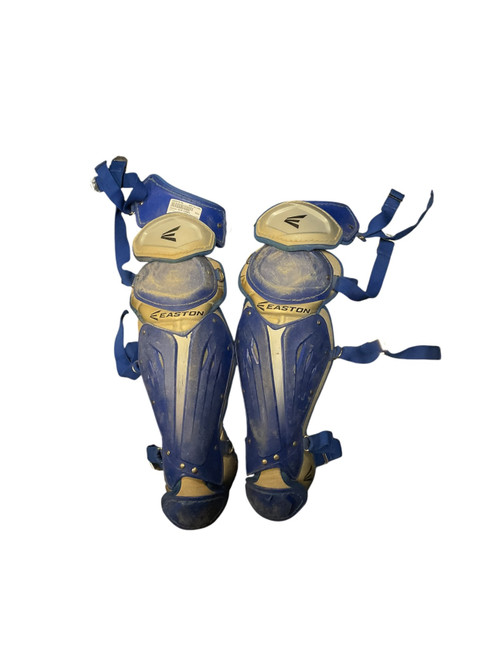 Vist Large View of Product Image Which is Used Easton SHIN GUARDS Catchers Leg Guards Royal Blue Intermed
