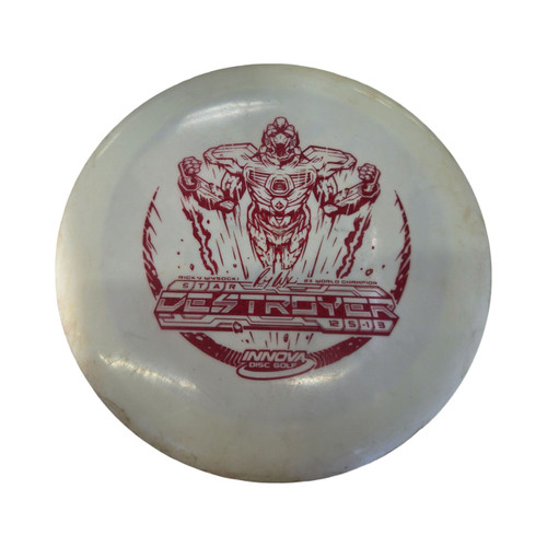 Vist Large View of Product Image Which is Used Innova STAR DESTORYER Disc Golf Driver White