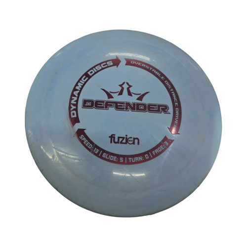 Vist Large View of Product Image Which is Used Dynamic Discs DEFENDER FUZION Disc Golf Driver Royal Blue