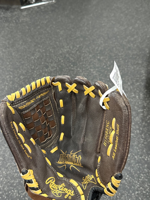 Vist Large View of Product Image Which is Used Rawlings H150BRNC BB/SB Glove RH Throw Brown 11 1/2"