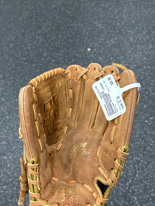 Vist Large View of Product Image Which is Used Rawlings PP110BR BB/SB Glove RH Throw Brown 11"