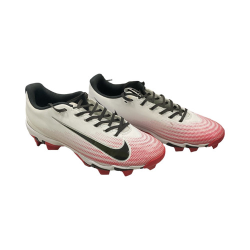Vist Large View of Product Image Which is Used, Nike VAPOR Adult FB Cleats, White and Red, Senior 10.5
