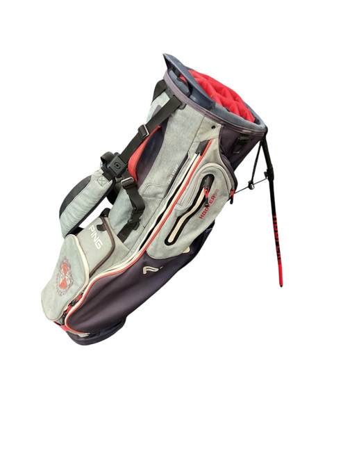 Vist Large View of Product Image Which is Used Ping HOOFER 14 Mens Stand Bag Royal/Red/Grey