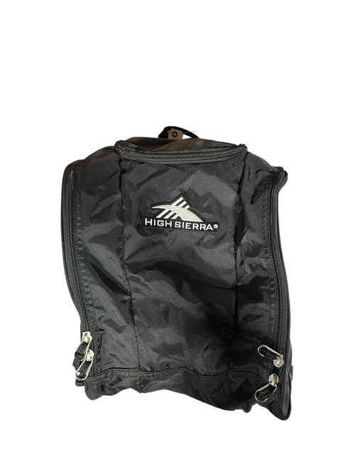 Vist Large View of Product Image Which is Used High Sierra Ski Boot Bag Backpack Black, front view