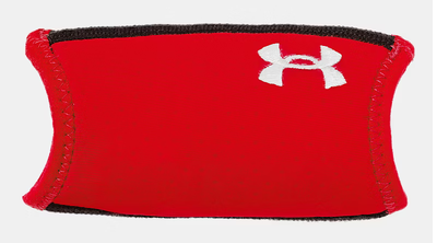 Vist Large View of Product Image Which is New UA Chin Strap Cover RD/WH
