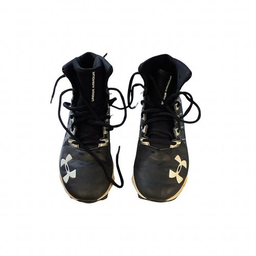 Vist Large View of Product Image Which is Used Under Armour Jr FB Cleats Black Junior 04.5