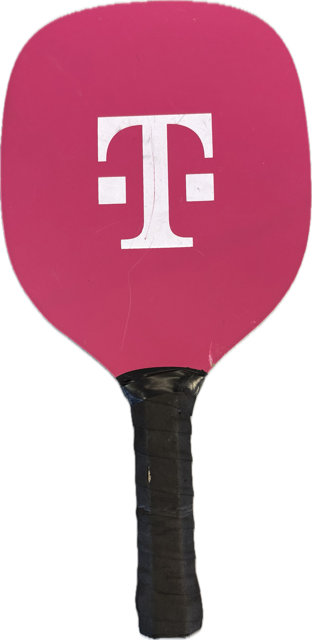 Vist Large View of Product Image Which is Used TMOBILE WOOD Pickleball Racquet Pink