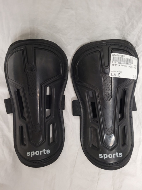 Vist Large View of Product Image Which is Used Soccer Shin Guards Junior Black MD
