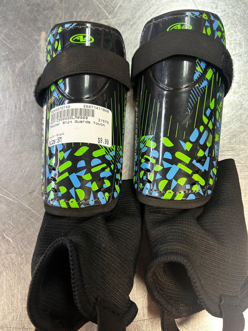 Vist Large View of Product Image Which is Used Soccer Shin Guards Youth Black SM