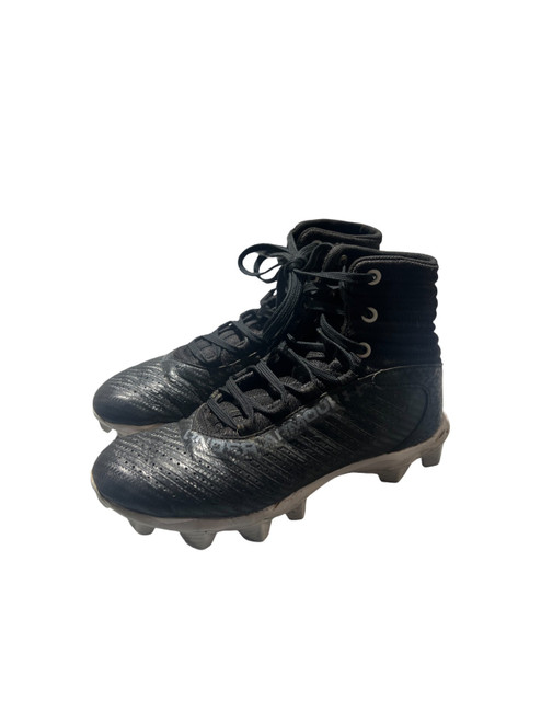 Vist Large View of Product Image Which is Used Under Armour Jr FB Cleats Black Junior 05