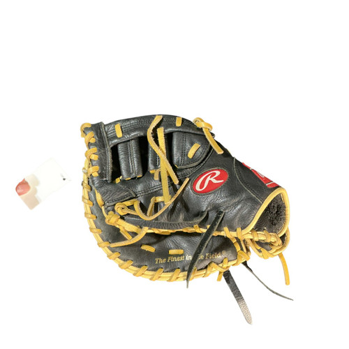 Vist Large View of Product Image Which is Used Rawlings HIGHLIGHT BB/SB First Base LH Throw Black 11 1/2"