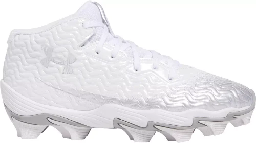 Vist Large View of Product Image Which is NEW Under Armour SPOTLIGHT HAMMER MC Youth Football Cleats 10k