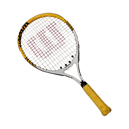 Vist Large View of Product Image Which is Used Wilson FEDERER 21 Junior Tennis Racquet White 21"