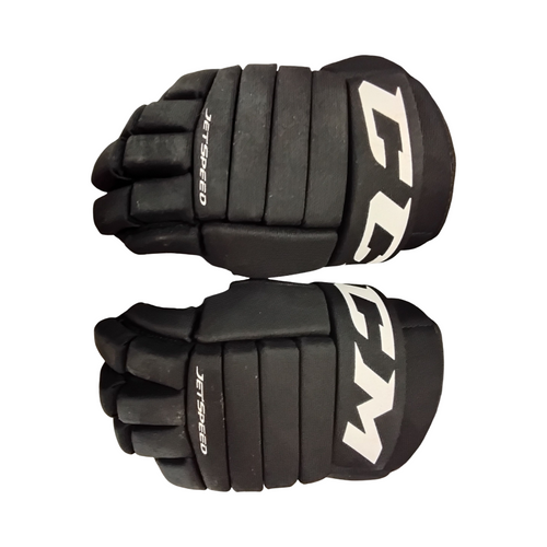 Vist Large View of Product Image Which is Used CCM FT 455 Senior Gloves Black 12"