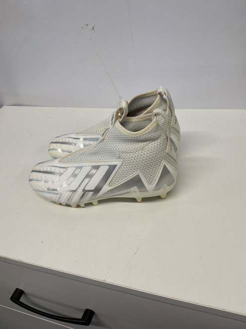 Vist Large View of Product Image Which is Used Adidas Jr FB Cleats White Junior 03.5