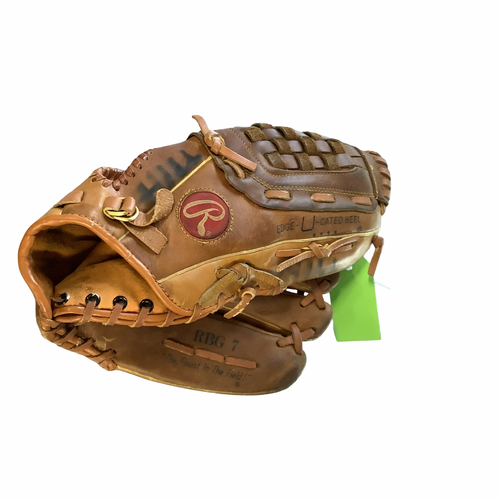 Vist Large View of Product Image Which is Used Rawlings THE MARK OF A PRO BB/SB Glove RH Throw Brown 12 1/2"