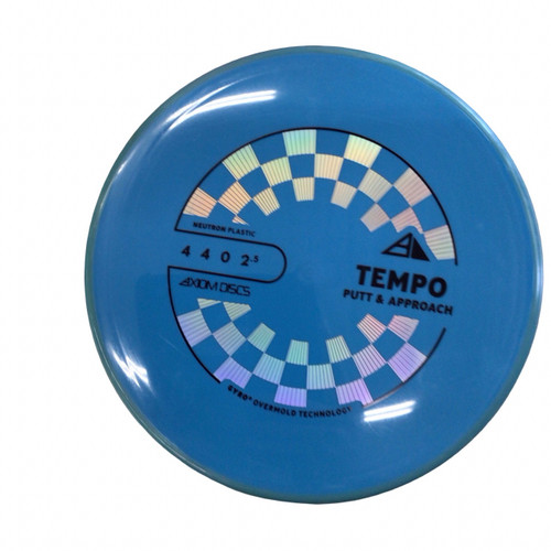 Vist Large View of Product Image Which is Used Axiom TEMPO Disc Golf Putter Royal Blue
