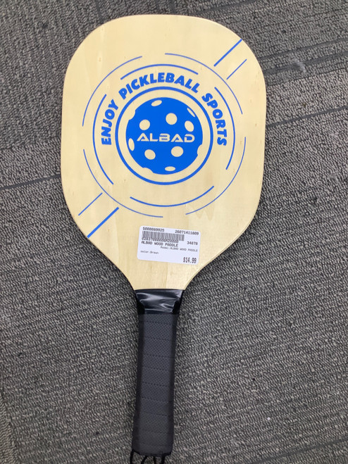 Vist Large View of Product Image Which is Used ALBAD WOOD PADDLE Pickleball Racquet Brown