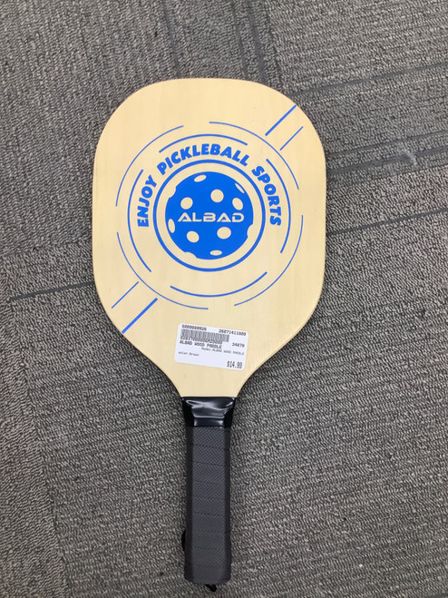 Vist Large View of Product Image Which is Used ALBAD WOOD PADDLE Pickleball Racquet Brown