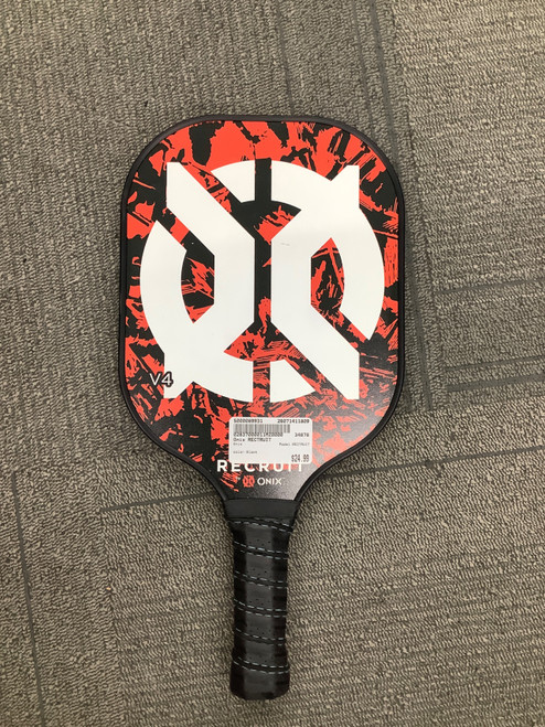 Vist Large View of Product Image Which is Used Onix RECTRUIT Pickleball Racquet Black