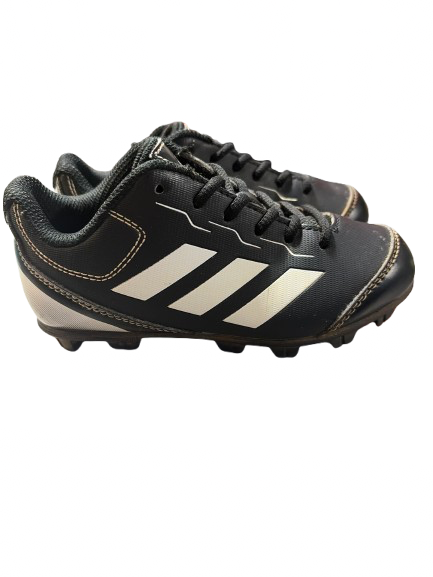 Vist Large View of Product Image Which is Used Adidas 3 STRIPE BASEBALL YTH SZ 11.0 BB/SB Cleats Black Youth 11.0