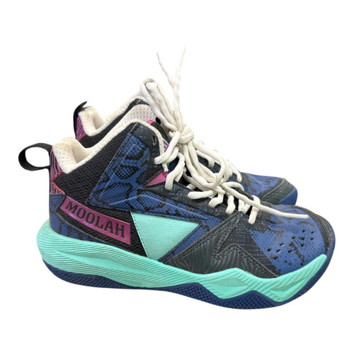 Vist Large View of Product Image Which is Used MOOLAH Basketball Shoes Y Royal Blue Junior 03.5