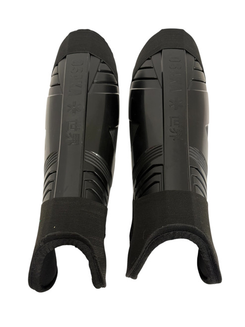 Vist Large View of Product Image Which is Used OSAKA Field Hockey Shin Guards Black 14"
