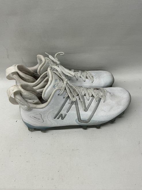 Vist Large View of Product Image Which is Used New Balance LAX Cleats Mens White Senior 12.5