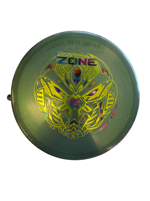 Vist Large View of Product Image Which is Used Discraft ZONE Disc Golf Putter Grey