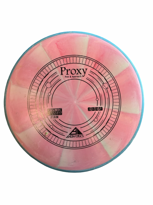 Vist Large View of Product Image Which is Used Axiom PROXY Disc Golf Putter Pink
