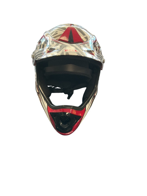 Vist Large View of Product Image Which is Used Bell MOTORCROSS Bike Helmet Red MD