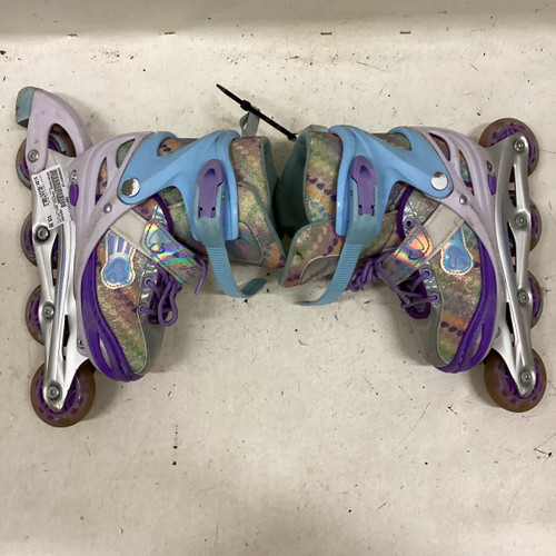 Vist Large View of Product Image Which is Used SPORTNEER ADJ 34-37 Junior Rec Fitness Skates Carolina Blue Adjustable