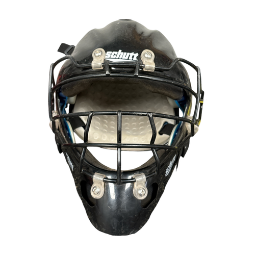 Vist Large View of Product Image Which is Used Schutt Catchers Helmet w/Mask Black Small